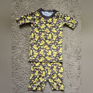 Hanna Andersson Pikachu Kids Pajama Set - Yellow and Black